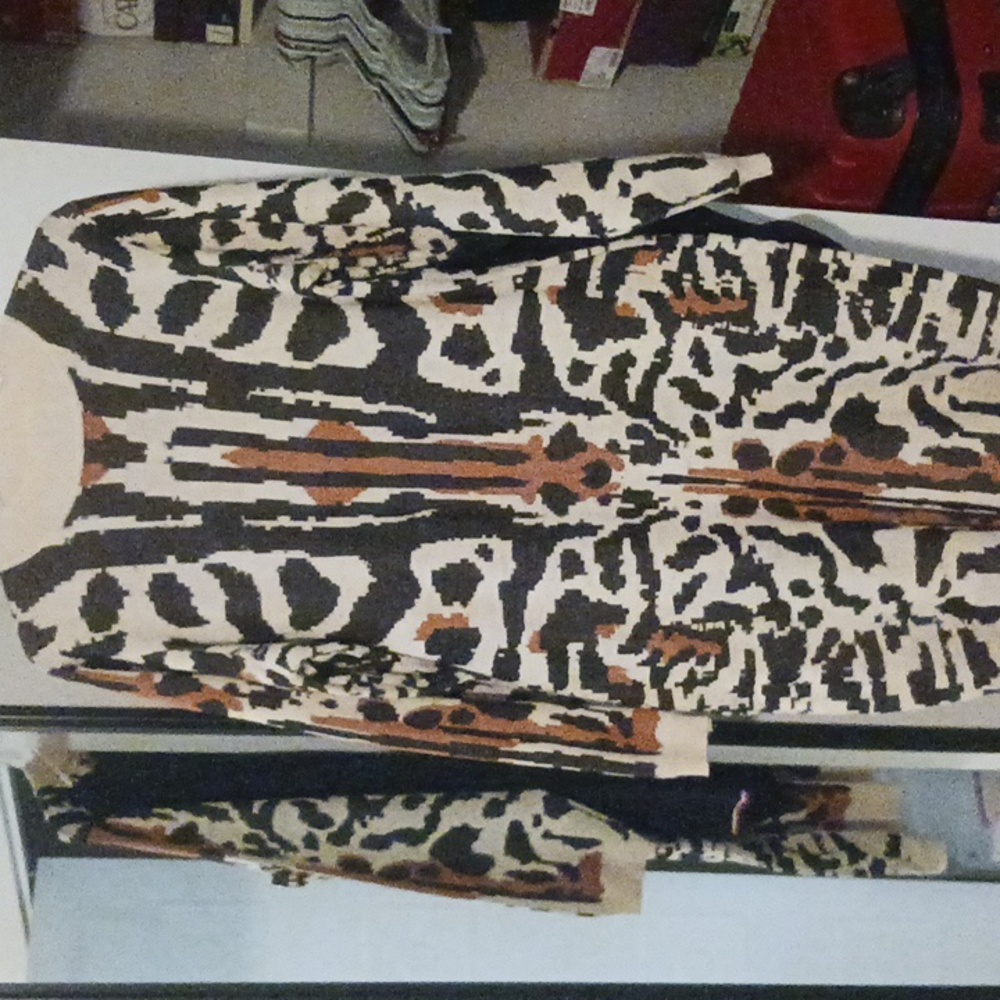 Ashley Stewart sweater dress, 22/24 multi color